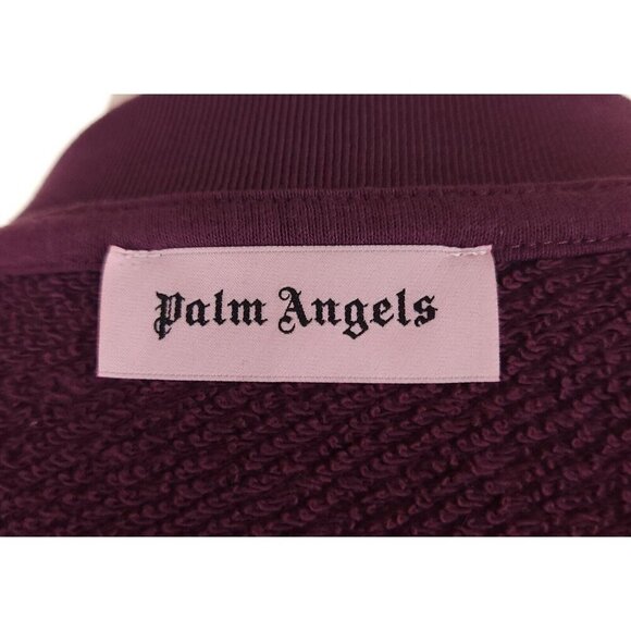 Palm Angels Teddy Bear Print Sweatshirt L Mens Plum - Picture 7 of 16